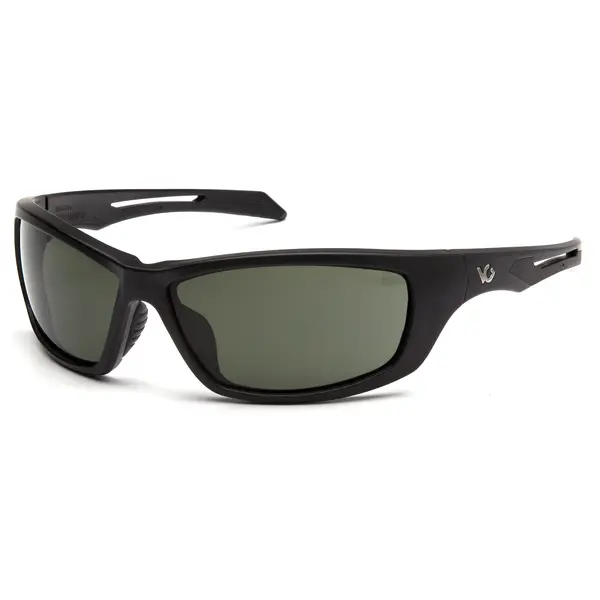 Защитные очки Venture Gear Tactical Howitzer Black (forest gray) Anti-Fog, чёрно-зелёные в чёрной оправе