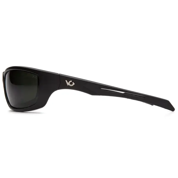 Защитные очки Venture Gear Tactical Howitzer Black (forest gray) Anti-Fog, чёрно-зелёные в чёрной оправе