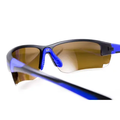 Окуляри BluWater Samson-3 Polarized (brown), коричневі, Синій