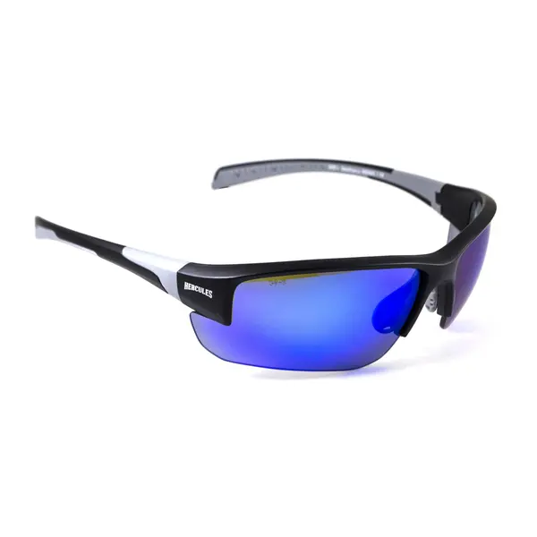 Защитные очки Global Vision Hercules-7 (G-Tech blue), зеркальные синие, Черный