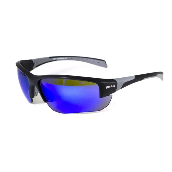 Защитные очки Global Vision Hercules-7 (G-Tech blue), зеркальные синие, Черный
