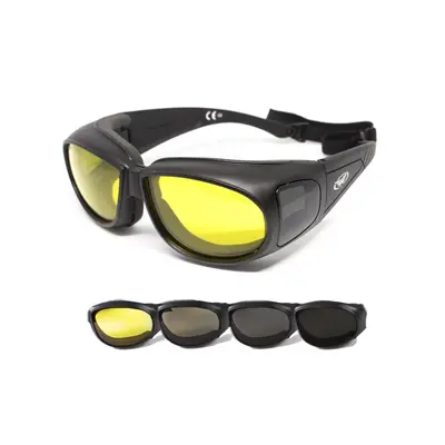 Окуляри Global Vision Outfitter Photochromic (yellow) Anti-Fog, фотохромні жовті, Чорний