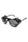 Окуляри захисні Global Vision Aviator-5 GunMetal (gray), сірі в темній оправі зі з'ємним ущільнювачем із синтетичної "шкіри", Чорний