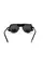 Окуляри захисні Global Vision Aviator-5 GunMetal (gray), сірі в темній оправі зі з'ємним ущільнювачем із синтетичної "шкіри", Чорний