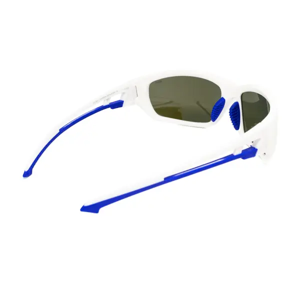 Захисні окуляри з поляризацією BluWater Seaside White Polarized (G-Tech™ blue), дзеркальні сині, Білий