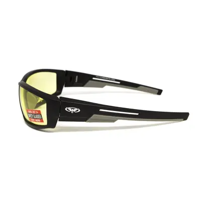 Окуляри захисні Global Vision Sly (yellow), жовті, Чорний