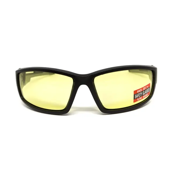 Окуляри захисні Global Vision Sly (yellow), жовті, Чорний