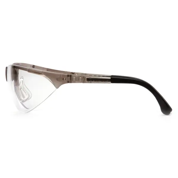Очки защитные открытые Pyramex Rendezvous Crystal Gray (clear) Anti-Fog, прозрачные в серой полупрозрачной оправе, Прозрачный