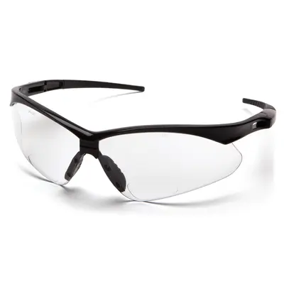 Біфокальні захисні окуляри ProGuard Pmxtreme Bifocal (clear +2.5) біфокальні прозорі з діоптріями, Чорний