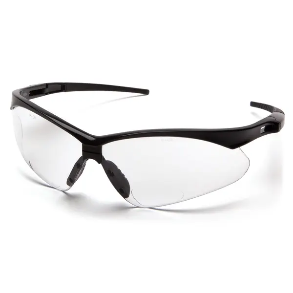 Біфокальні захисні окуляри ProGuard Pmxtreme Bifocal (clear +2.5) біфокальні прозорі з діоптріями, Чорний