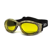 Очки защитные с уплотнителем Global Vision Eliminator Camo Forest (yellow), желтые в камуфлированной оправе, Камуфляж