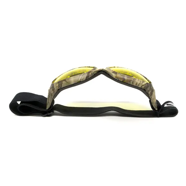 Очки защитные с уплотнителем Global Vision Eliminator Camo Forest (yellow), желтые в камуфлированной оправе, Камуфляж