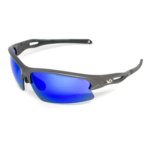 Окуляри захисні Venture Gear MontEagle GunMetal (ice blue mirror) Anti-Fog, дзеркальні сині, Сірий