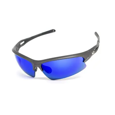 Окуляри захисні Venture Gear MontEagle GunMetal (ice blue mirror) Anti-Fog, дзеркальні сині, Сірий