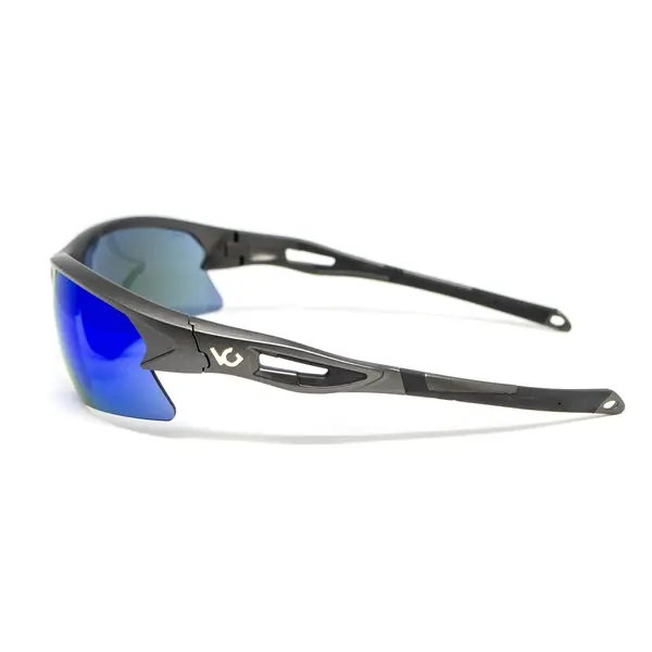 Окуляри захисні Venture Gear MontEagle GunMetal (ice blue mirror) Anti-Fog, дзеркальні сині, Сірий