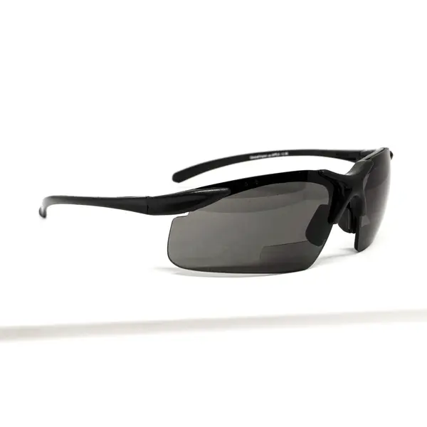 Окуляри біфокальні (захисні) Global Vision Apex Bifocal +2.0 (gray) сірі, Чорний