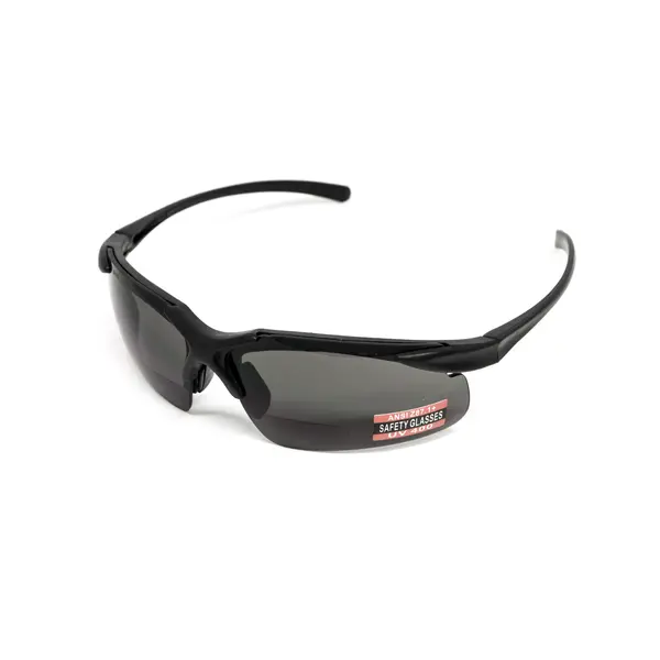 Окуляри біфокальні (захисні) Global Vision Apex Bifocal +2.0 (gray) сірі, Чорний