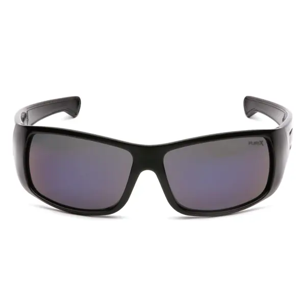 Окуляри захисні Pyramex Furix (blue mirror) Anti-Fog, дзеркальні сині, Чорний