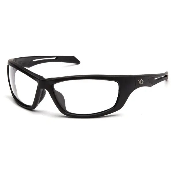 Очки защитные Venture Gear Tactical Howitzer Black (clear) Anti-Fog, прозрачные в чёрной оправе, Черный