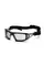 Очки защитные с уплотнителем Pyramex Fyxate (light gray) H2MAX Anti-Fog, светло-серые полутёмные, Черный