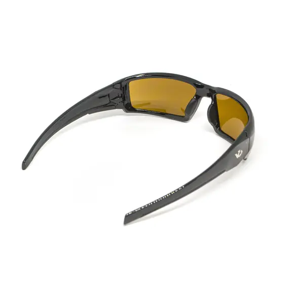 Окуляри захисні Venture Gear Pagosa (bronze) Anti-Fog, коричневі в чорній оправі, Чорний