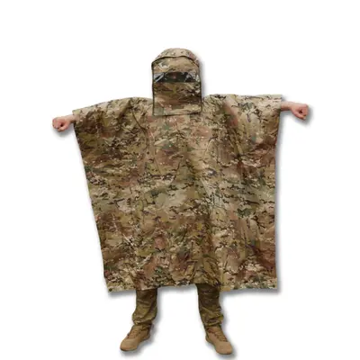 Універсальний військовий пончо з захистом від тепловізора мультикам Gen 1