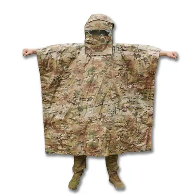 Універсальний військовий пончо з захистом від тепловізора мультикам Gen 2