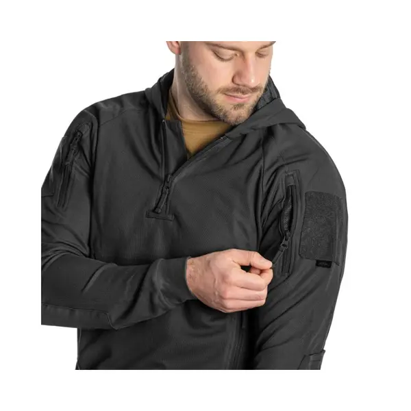 Кофта тактична Helikon-Tex RANGE HOODIE - TopCool, чорний, розмір XL