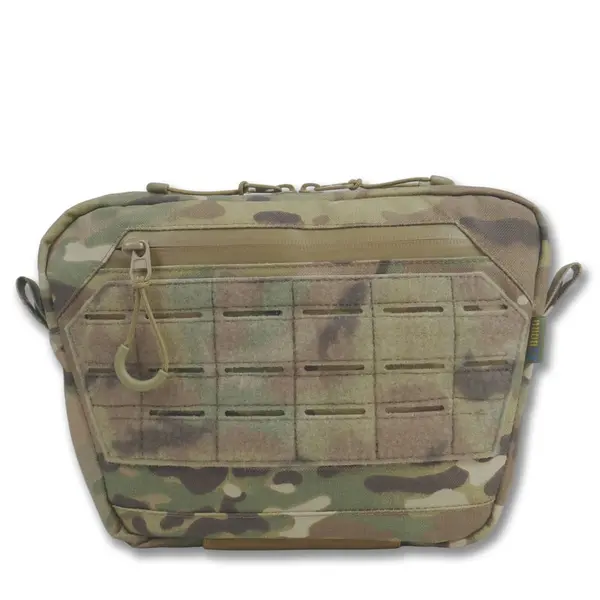 Сумка-напашник XL Kiborg з балістичним пакетом 1 клас захисту Militex GU Сordura Multicam