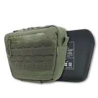 Сумка-напашник XL Kiborg с баллистическим пакетом 1 класс защиты Militex GU Сordura Khaki