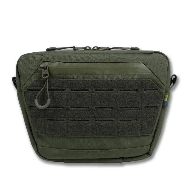 Сумка-напашник XL Kiborg з балістичним пакетом 1 клас захисту Militex GU Сordura Khaki