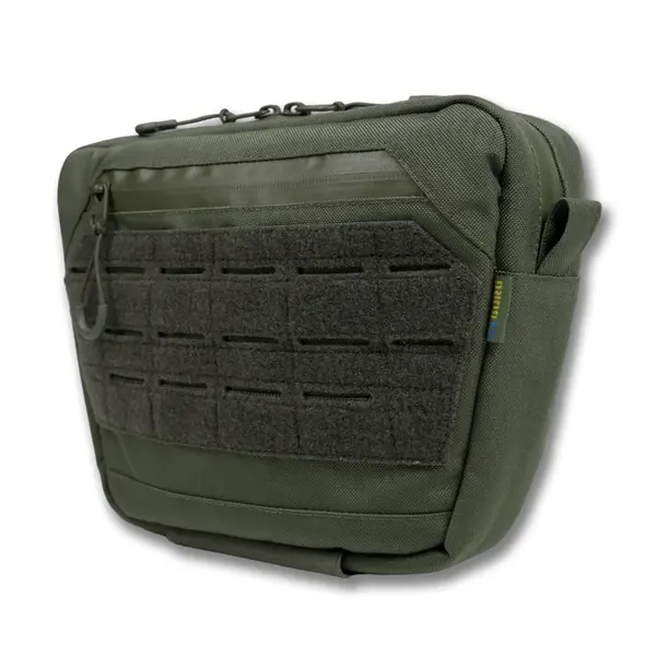 Сумка-напашник XL Kiborg з балістичним пакетом 1 клас захисту Militex GU Сordura Khaki