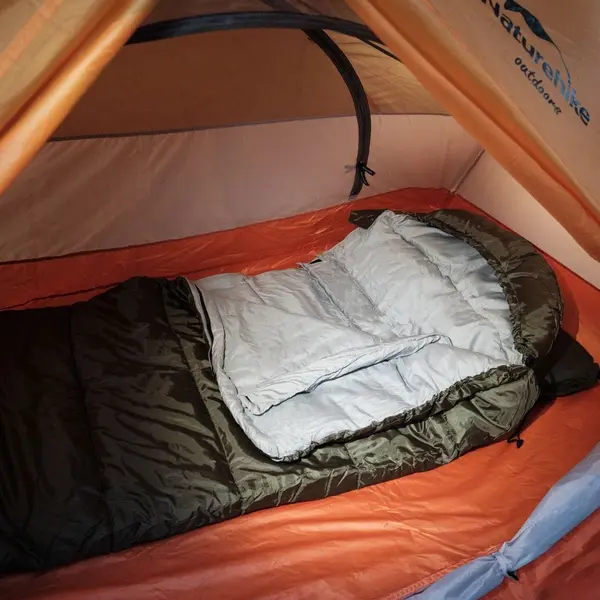 Спальник з капюшоном Naturehike U350 NH20MSD07, (1°C), правий, зелений