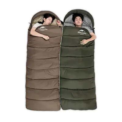 Спальник с капюшоном Naturehike U250S NH20MSD07, (0°C), правый, коричневый