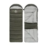 Спальник с капюшоном Naturehike U350S NH20MSD07, (-3°C), левый, темно-зеленый