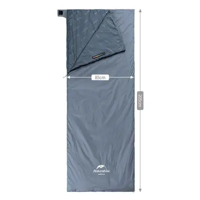 Спальник сверхлегкий Naturehike Ultralight LW180 NH21MSD09 левый, (15°C), pp XL, серо-синий