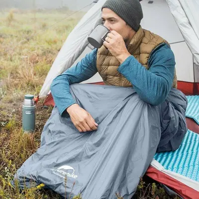 Спальник сверхлегкий Naturehike Summer LW180 NH21MSD09 левый, (15°C), pp XL, коричневый