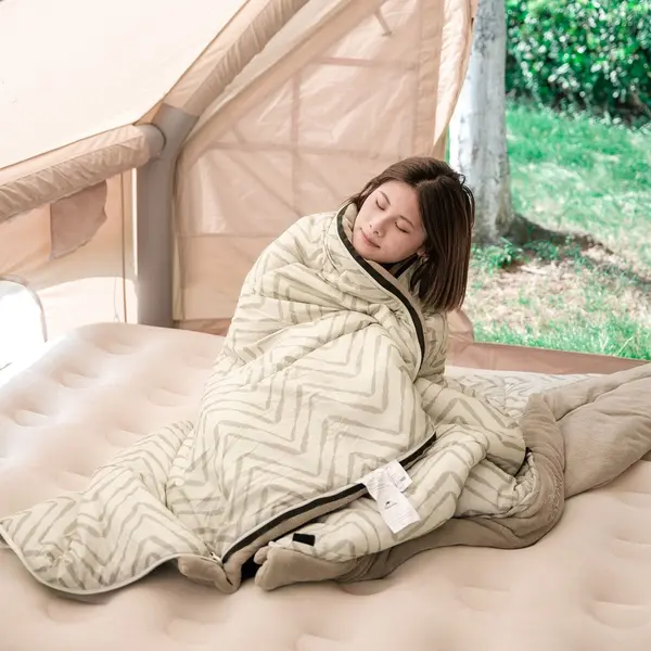 Спальний мішок Naturehike DP200 CNK2300SD012 лівий, бежевий