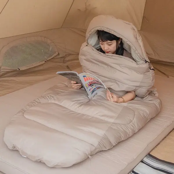 Спальний мішок овальний Naturehike PS200 NH20MSD03, бежевий