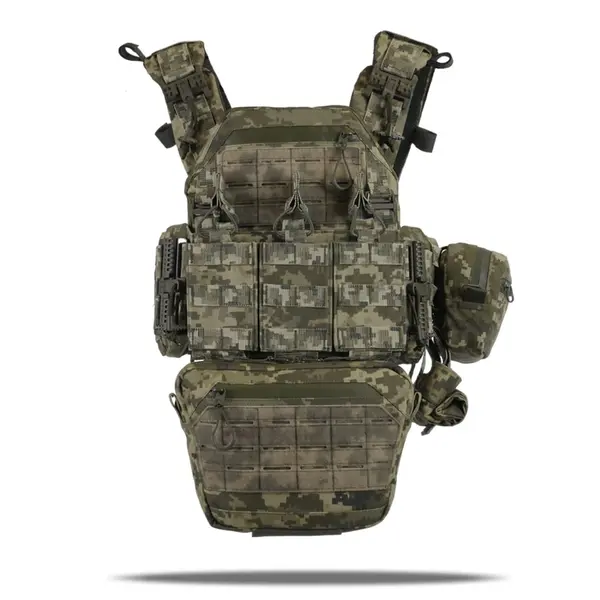 Плитоноска Kiborg GU gen.2 + 6 підсумків піксель