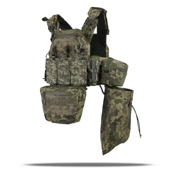 Плитоноска Kiborg GU gen.2 + 6 підсумків піксель