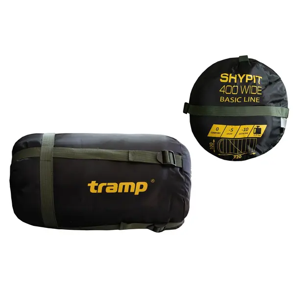 Спальный мешок-одеяло с молнией с лева Tramp Shypit 400 Wide