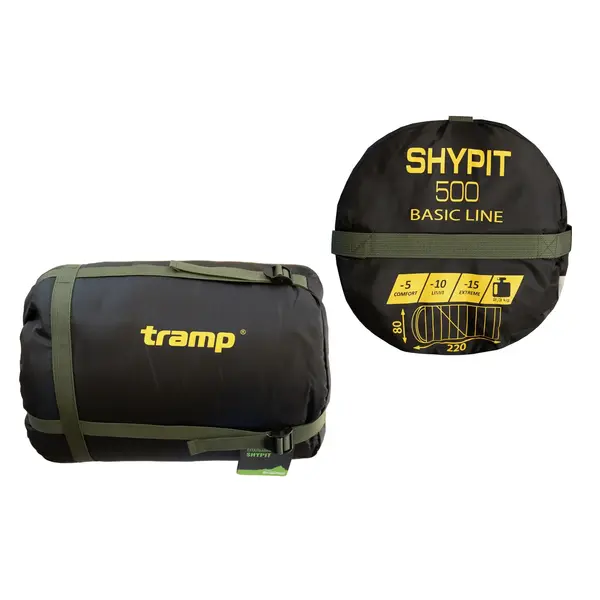 Спальний мішок-ковдра з блискавкою з ліва Tramp Shypit 500 Regular