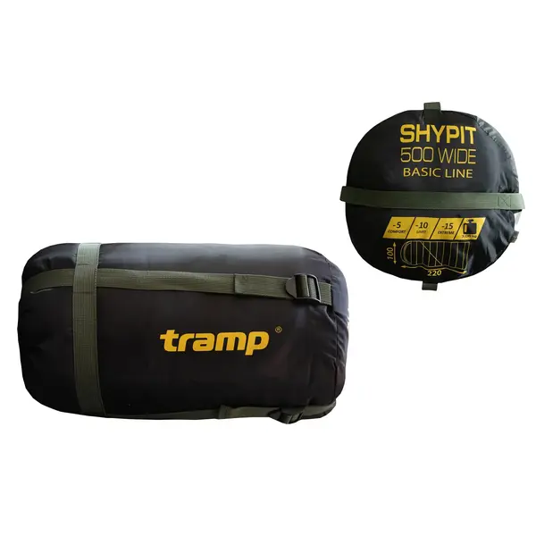 Спальний мішок-ковдра з блискавкою з ліва Tramp Shypit 500 Wide