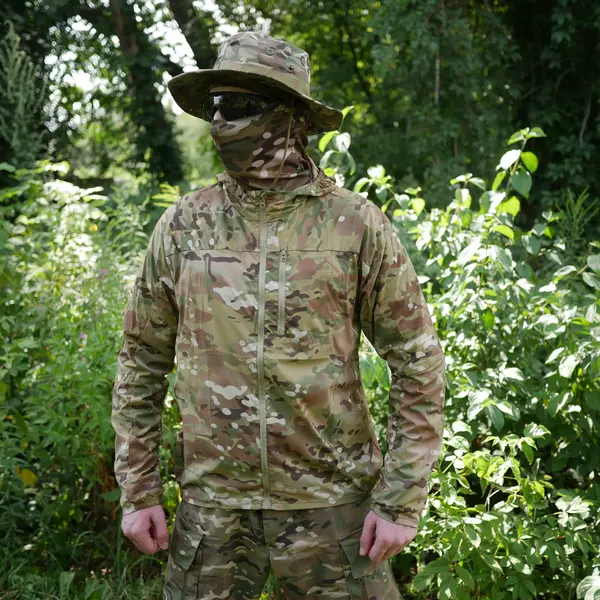 Летняя тактическая куртка-ветровка multicam XXL
