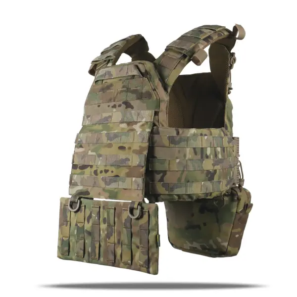 Плитоноска Kiborg GU gen.2 + 2 подсумка с баллистической защитой 1 класса мультикам