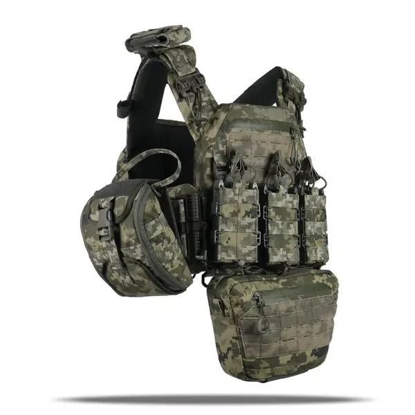 Плитоноска Kiborg GU gen.2 + 8 підсумків піксель