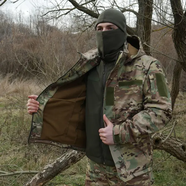 Куртка демисезонная Softshell Kiborg Multicam 50