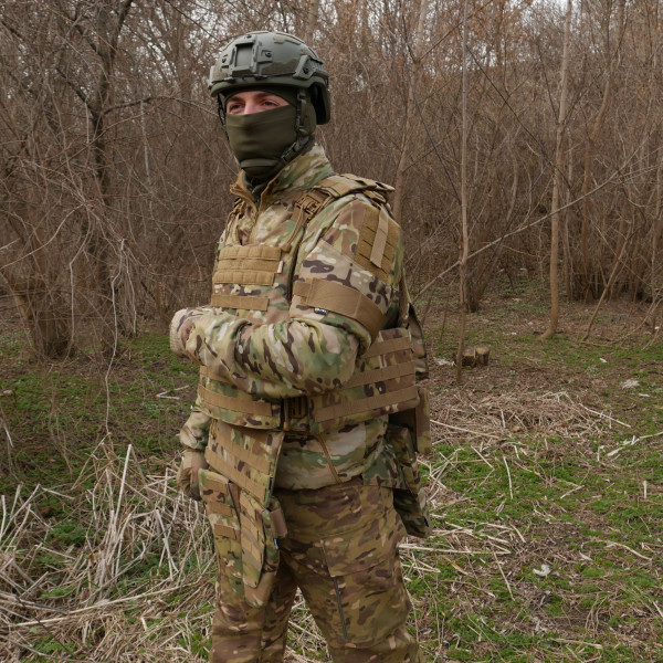 Бронекомплект Kiborg з балістичним захистом 1 клас захисту Militex Multicam