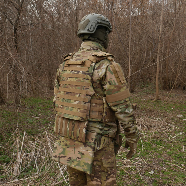 Бронекомплект Kiborg з балістичним захистом 1 клас захисту Militex Multicam